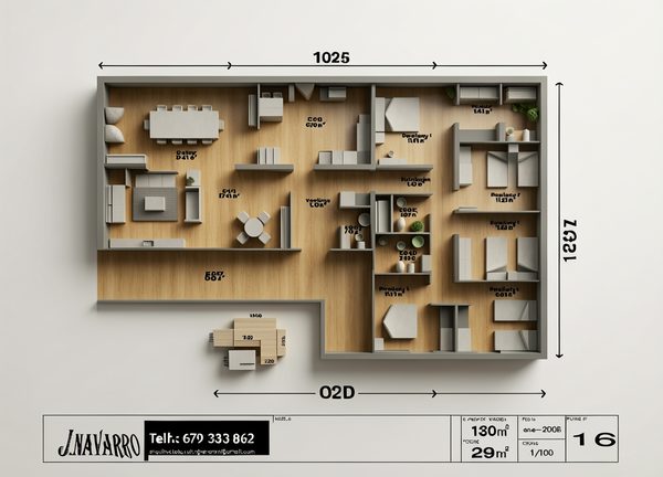 Plano de distribución del modelo Magnolia, chalet de 5 dormitorios y 180 m²